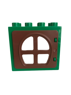 Lego Duplo okno Zelenohnědé